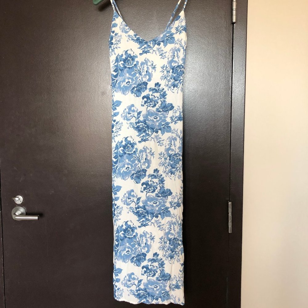 Reformation Chianti floral-print slip midi dress